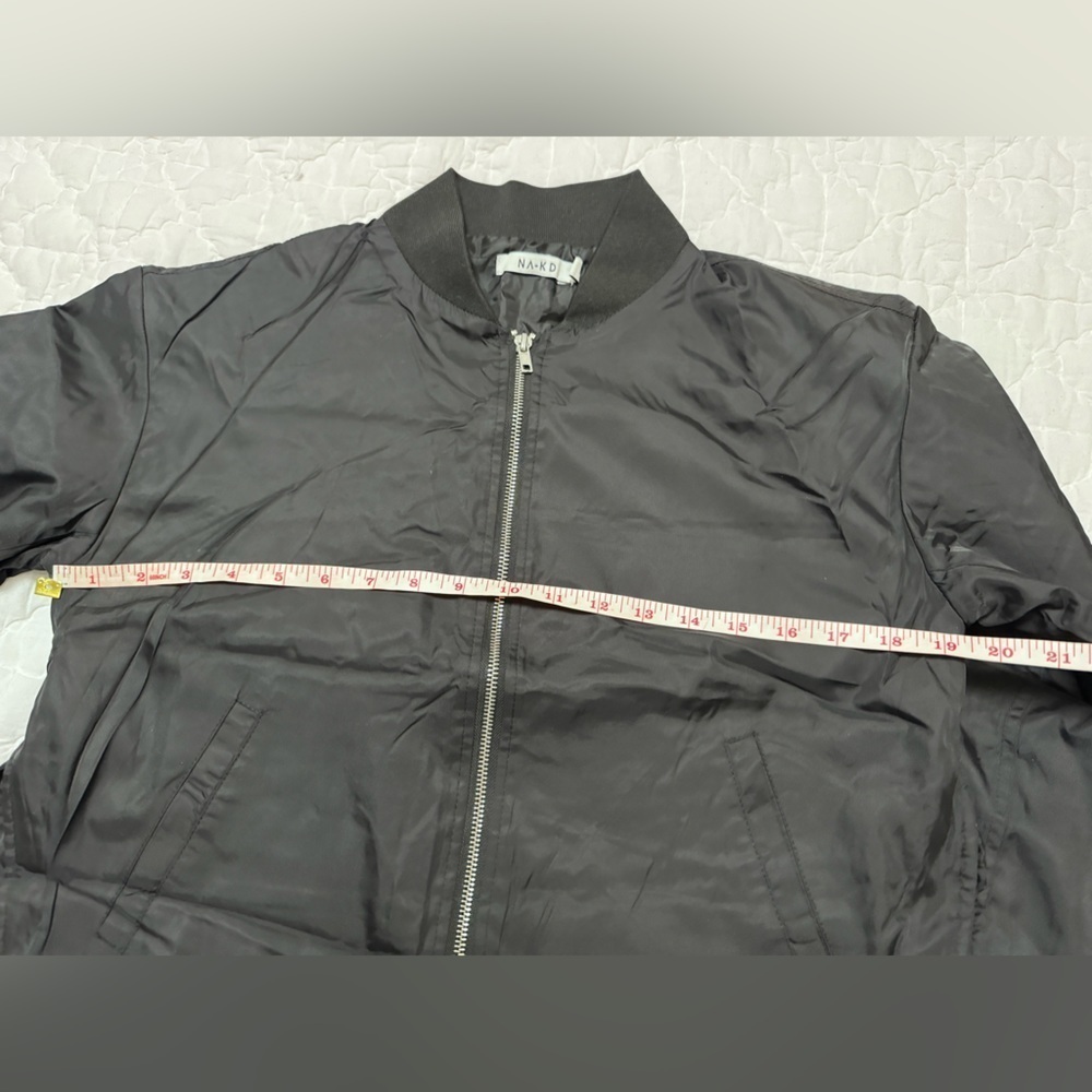 NA-KD Black Jacket with Flower Print in Size 36 - Picture 9 of 10